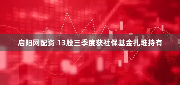 启阳网配资 13股三季度获社保基金扎堆持有